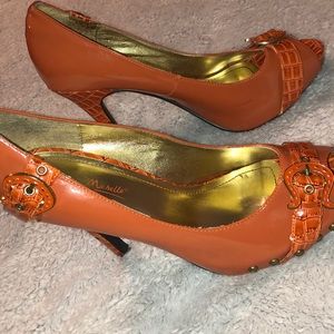 Anne Michelle orange shoes